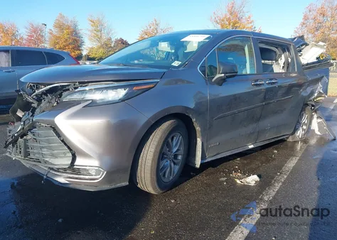 2021 Toyota Sienna Xle from USA, damaged, VIN 5TDYSKFCXMS018938